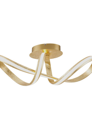 Dizajnové stropné svietidlo zlaté vrátane LED - Belinda