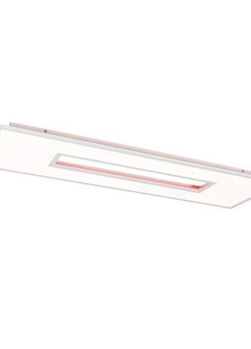 Moderné stropné svietidlo biele vrátane LED s diaľkovým ovládaním - Mila
