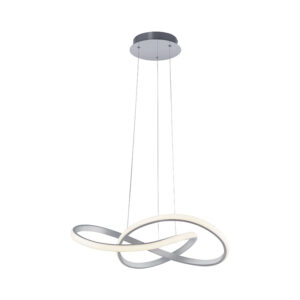 Dizajnové závesné svietidlo oceľové 57 cm stmievateľné vrátane LED - Viola Due