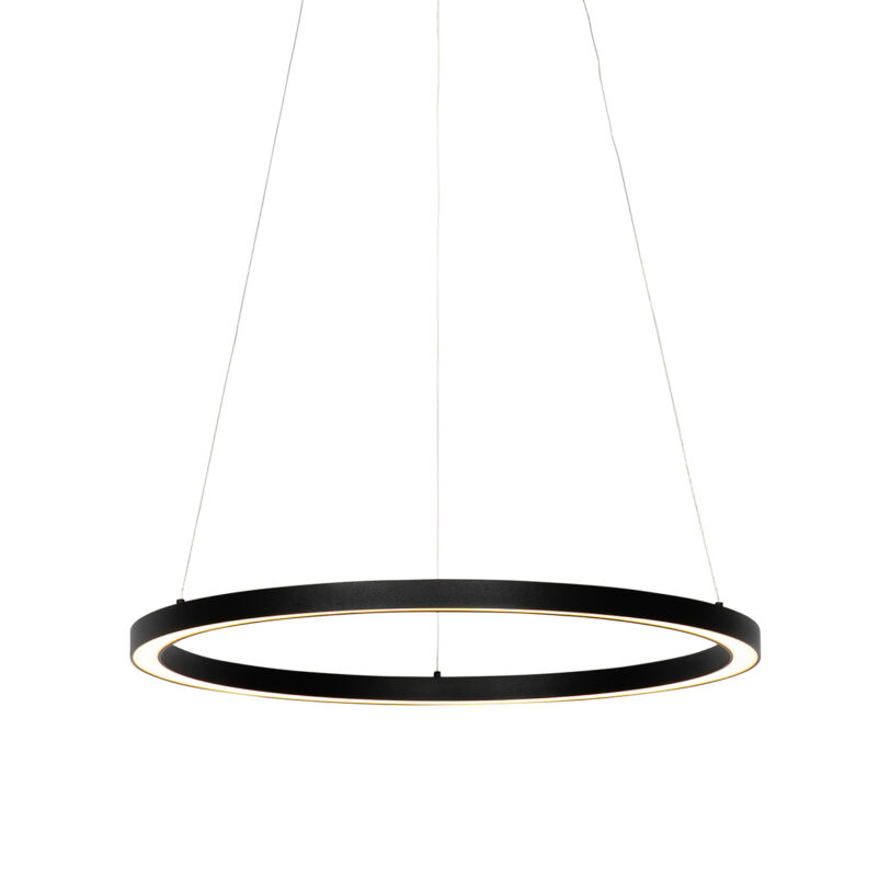 Závesné svietidlo čierne 60 cm vrátane LED 3-stupňovo stmievateľné - Girello
