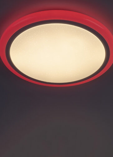 Moderné stropné svietidlo biele vrátane RGB LED s diaľkovým ovládaním - Mars
